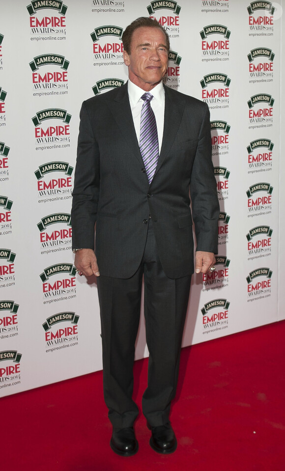 Arnold Schwarzenegger lors de la soirée Empire Magazine Film Awards à Londres le 30 mars 2014
