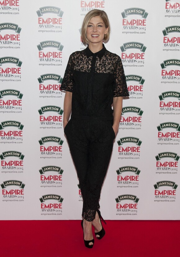 Rosamund Pike lors de la soirée Empire Magazine Film Awards à Londres le 30 mars 2014