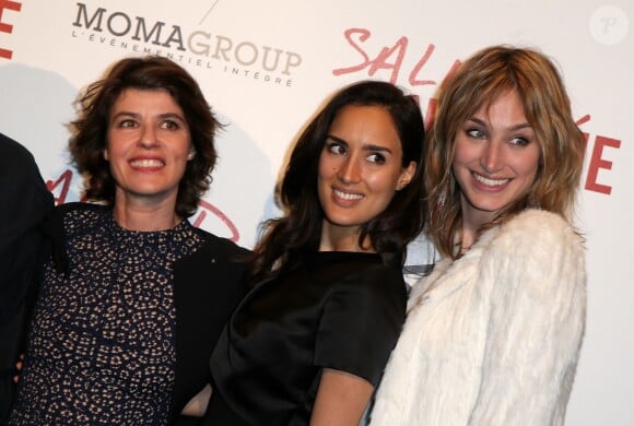 Irène Jacob, Sarah Kazemy et Pauline Lefèvre à l'avant-première du film Salaud on t'aime à l'UGC Normandie sur les Champs-Elysées à Paris le 31 mars 2014.