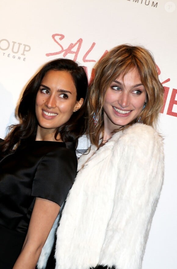 Sarah Kazemy et Pauline Lefèvre à l'avant-première du film Salaud on t'aime à l'UGC Normandie sur les Champs-Elysées à Paris le 31 mars 2014.