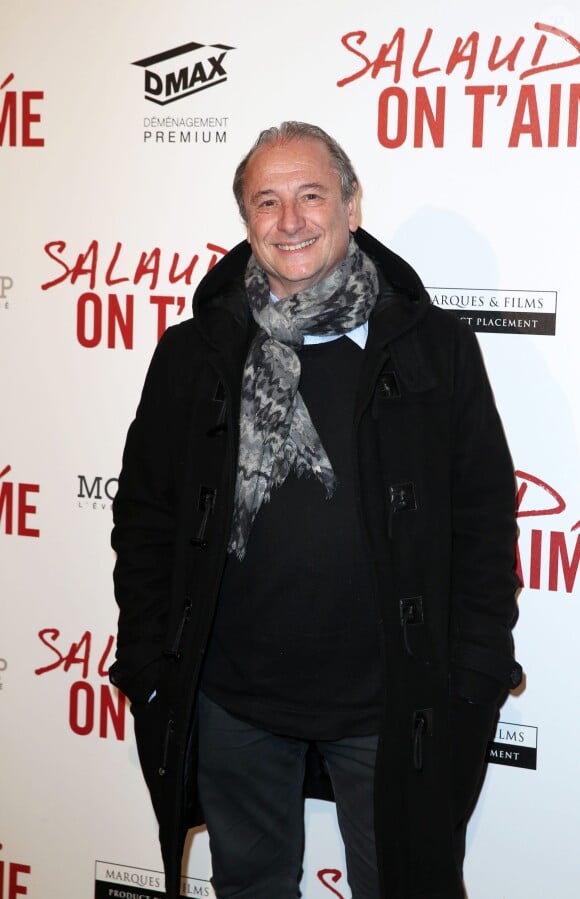 Patrick Braoudé à l'avant-première du film Salaud on t'aime à l'UGC Normandie sur les Champs-Elysées, Paris, le 31 mars 2014.