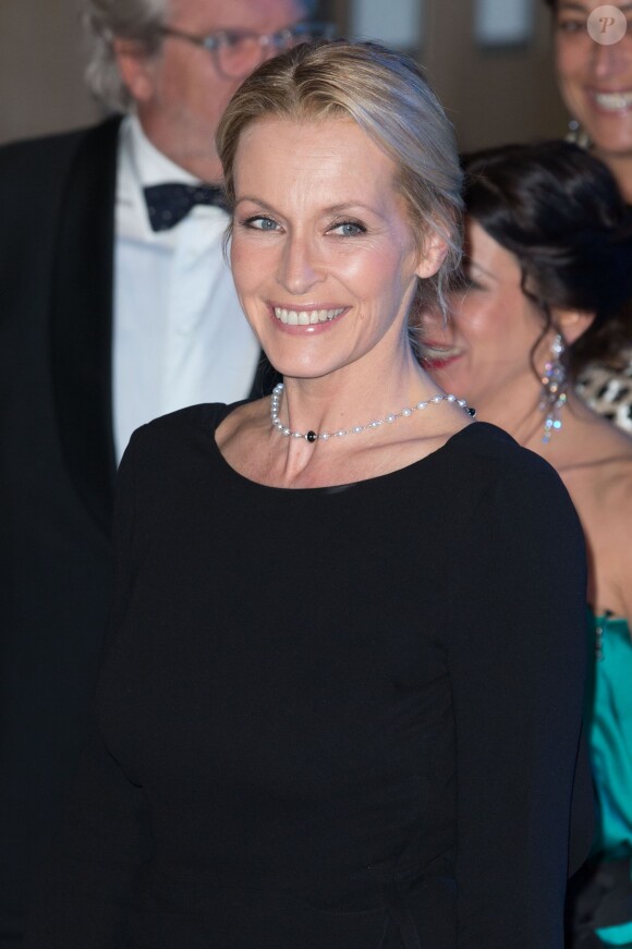 Estelle Lefébure au Sporting Club de Monaco, le 15 novembre 2013.