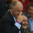 Luiz Felipe Scolari au Parc des Princes le 2 avril 2014.