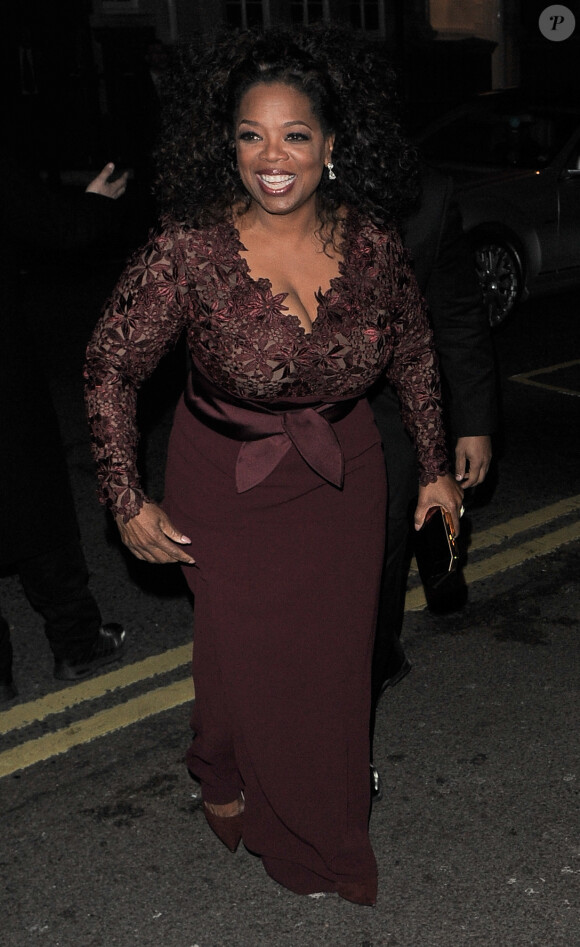 Oprah Winfrey à l'After party des Bafta Awards à Londres, le 16 février 2014.