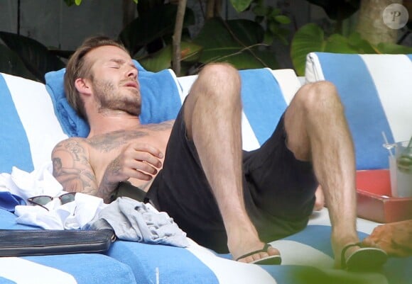 David Beckham à Miami, le 27 mars 2014.