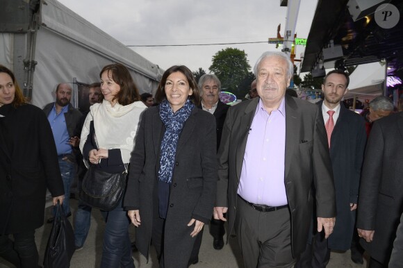 Anne Hidalgo et Marcel Campion - Soirée d'ouverture de la "Foire du Trône" au profit de l'association Petits Princes à Paris le 4 avril 2014.
