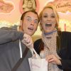 Norbert Tarayre (Top Chef 3) et Elodie Gossuin - Soirée d'ouverture de la "Foire du Trône" au profit de l'association Petits Princes, à Paris, le 4 avril 2014.