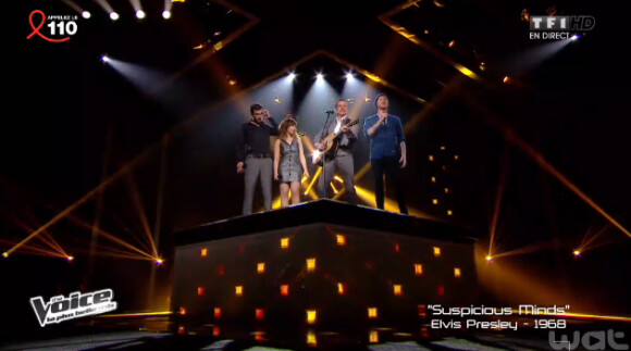 Garou et ses Talents Natacha Andreani, Pierre Edel et Igit en live dans The Voice 3 le samedi 5 avril 2014 sur TF1