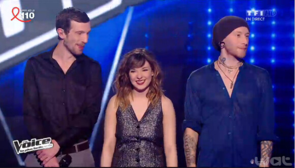 Igit et Natacha Andreani continuent l'aventure, Pierre Edel est éliminé dans The Voice 3, le samedi 5 avril 2014 sur TF1