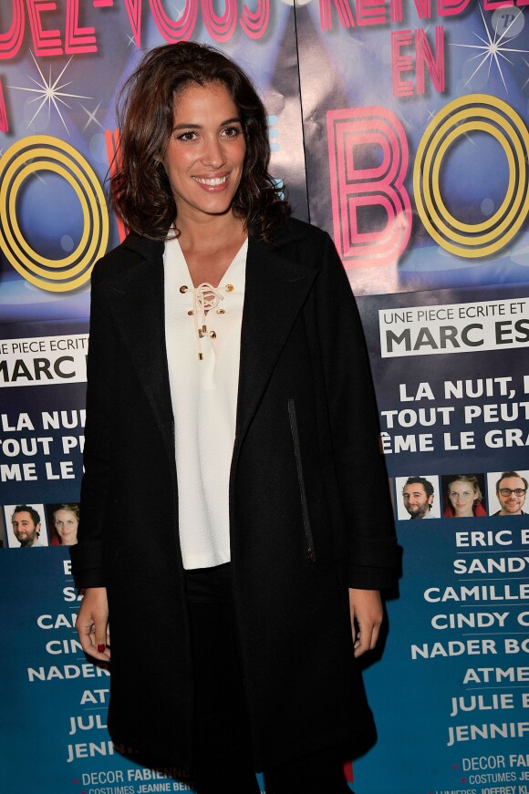 Laurie Cholewa - Générale de la pièce de théâtre "Rendez-vous en boîte" au théâtre de La Gaîté Montparnasse à Paris, le 7 avril 2014.