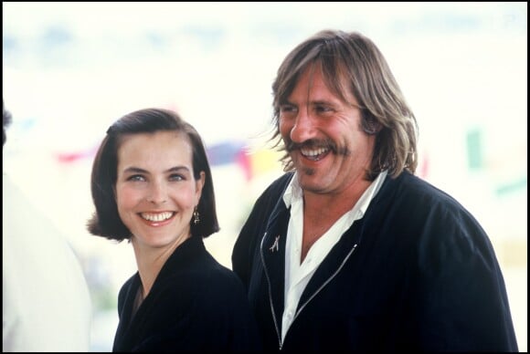 Gérard Depardieu et Carole Bouquet présentent Trop belle pour toi au Festival de Canens 1989
