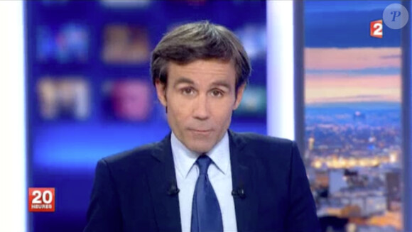 David Pujadas dans le JT de 20 heures du mercredi 9 avril 2014 sur France 2.