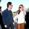 Kate Bosworth et son époux Michael Polish arrivent à New York le 8 avril 2014.