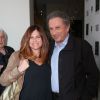 Charlotte Valandrey et Michel Drucker - Lancement du nouveau roman d'Hugues Royer 'Est-ce que tu m'entends ?' à l'hôtel Bel-Ami, à Paris, le 10 avril 2014.