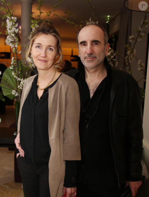 Philippe Harel et son épouse Sylvie Bourgeois Harel - Lancement du nouveau roman de Hugues Royer 'Est-ce que tu m'entends ?' à l'hôtel Bel-Ami, à Paris, le 10 avril 2014.