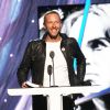 Le chanteur Chris Martin - Concert d'intronisation au Rock and Roll Hall of Fame, à New York le 10 avril 2014.