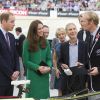 Le duc et la duchesse de Cambridge étaient à l'Avantidrome, le vélodrome de Cambridge, le 12 avril 2014, au sixième jour de leur tournée en Nouvelle-Zélande.