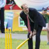 Kate Middleton et le prince William ont pris part le 14 avril 2014 à un événement pour la promotion de la Coupe du monde de cricket 2015, à Christchurch, en Nouvelle-Zélande, au 8e jour de leur tournée officielle.