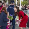 Le prince William et Kate Middleton en visite à Christchurch en Nouvelle-Zélande le 14 avril 2014