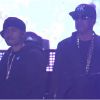 Nas et Jay Z, sur scène lors du festival de Coachella. Indio, le 12 avril 2014.
