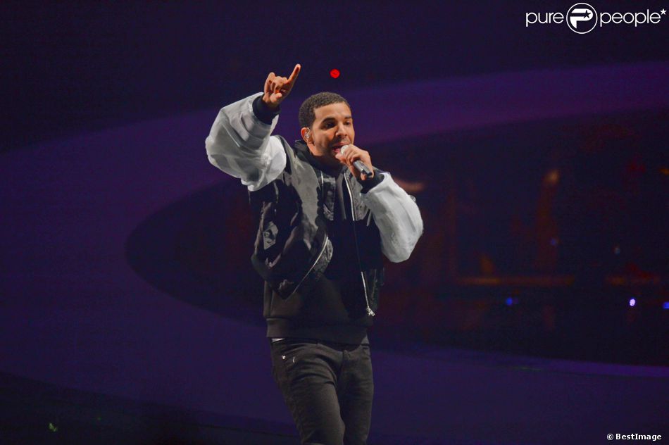 Drake en concert à l&#039;O2 Arena à Londres, le 25 mars 2014.