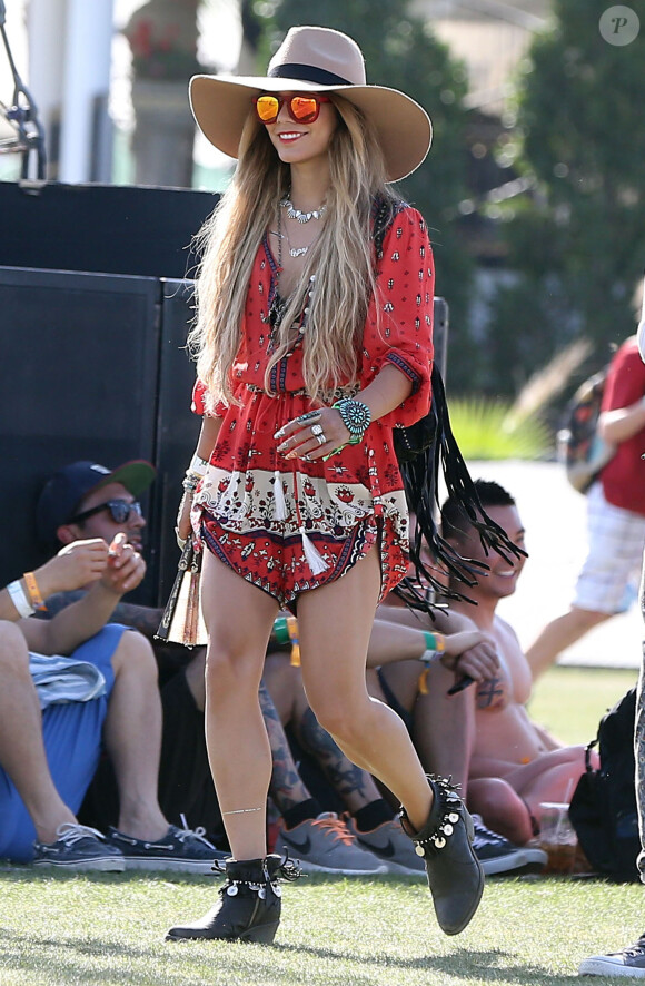 Vanessa Hudgens lors du 3ème jour du festival de Coachella, le 13 avril 2014.