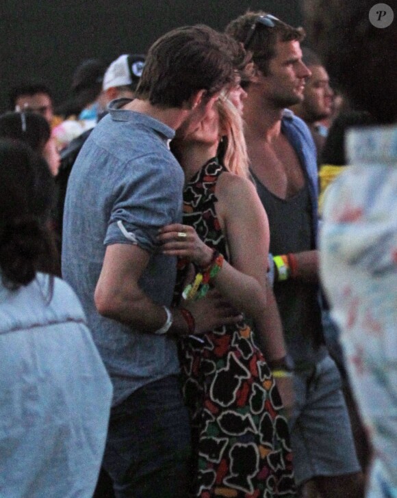 Dianna Agron et son petit ami Thomas Cocquerel lors du premier week-end du festival de Coachella. Avril 2014.