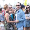 Kate Bosworth et son mari Michael Polish lors du premier week-end du festival de Coachella. Avril 2014.