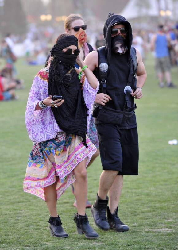 Vanessa Hudgens et Austin Butler lors du premier week-end du festival de Coachella. Avril 2014.