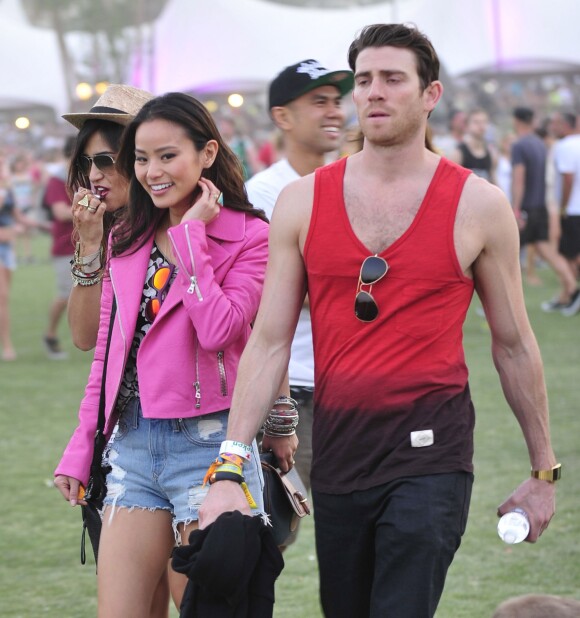Jamie Chung et Bryan Greenberg lors du premier week-end du festival de Coachella. Avril 2014.