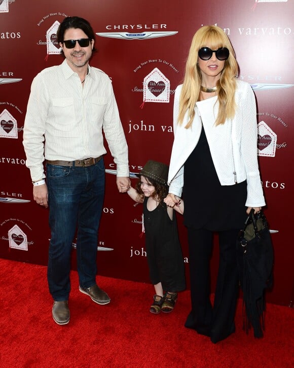 Rodger Berman, Rachel Zoe et leur fils Skyler assistent à la 11e édition de la soirée caritative de John Varvatos, au profit de la Stuart House. Los Angeles, le 13 avril 2014.