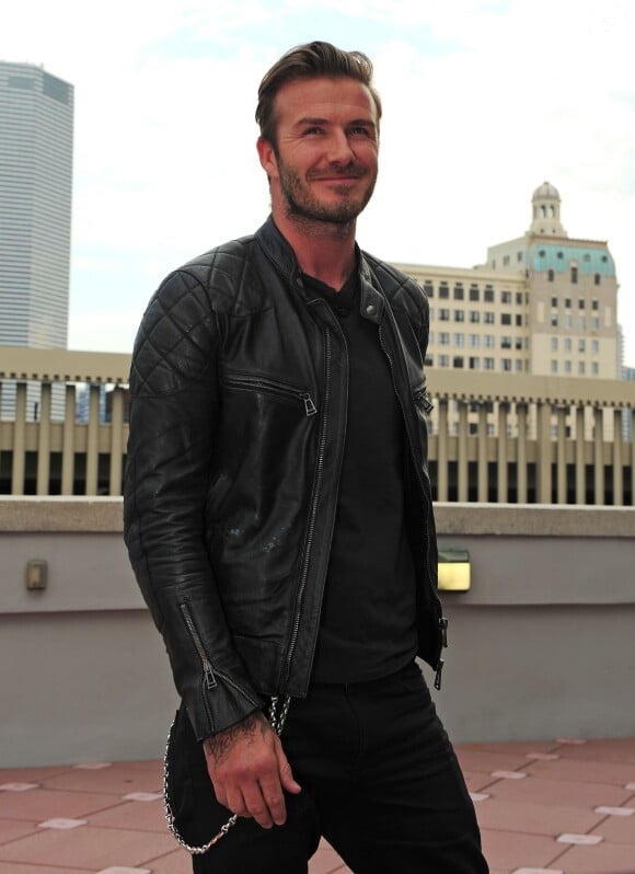 David Beckham dévoilait son projet de stade de football au Miami Beach hotel à Miami le 24 mars 2014