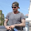 David Beckham à la sortie de son cours de gym à Brentwood, le 8 avril 2014