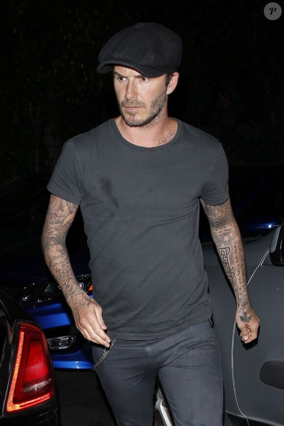 David Beckham à Los Angeles, le 7 avril 2014