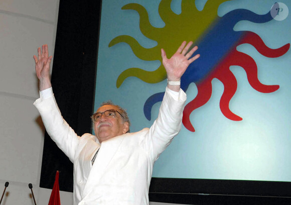 Gabriel Garcia Marquez, lors du IVe Congrès internation de la Langue Espagnole à Carthagène des Indes en Colombie, le 26 mars 2007