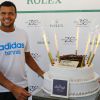 Jo-Wilfried Tsonga célèbre son 29e anniversaire le 17 avril dans les salons Rolex du Masters 1 000 de Monte-Carlo
