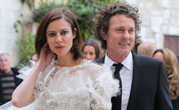 Mariage de Anna Mouglalis et Vincent Rae (homme d'affaires australien specialise dans l'immobilier) à Saint-Paul de Vence le 22 mars 2013.