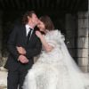 Mariage de Anna Mouglalis et Vincent Rae (homme d'affaires australien specialise dans l'immobilier) à Saint-Paul de Vence le 22 mars 2013.