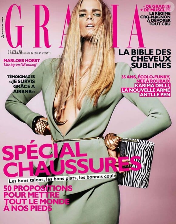 Couverture du magazine Grazia, en kiosques depuis le 18 avril.