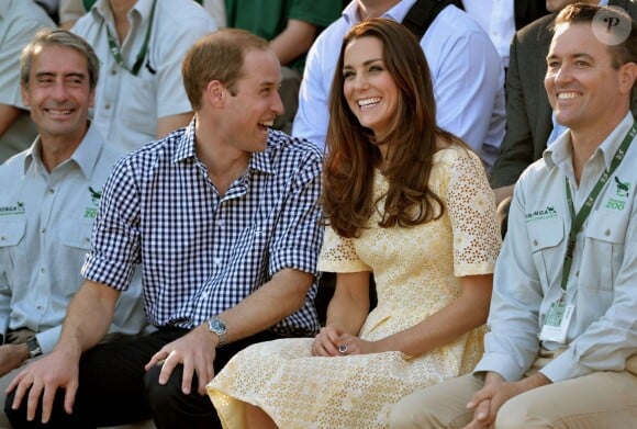Le prince William et Kate Middleton visitent le Taronga Zoo de Syndey dans le cadre de leur tournée en Océanie, le 20 avril 2014.
