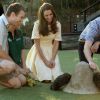 Le prince William et Kate Middleton visitent le Taronga Zoo dans le cadre de leur tournée en Océanie, le 20 avril 2014.