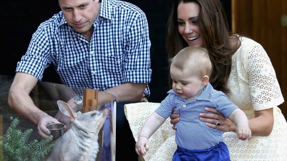 Prince George : Craquant avec Kate et William, il est déjà l'ami des bêtes !