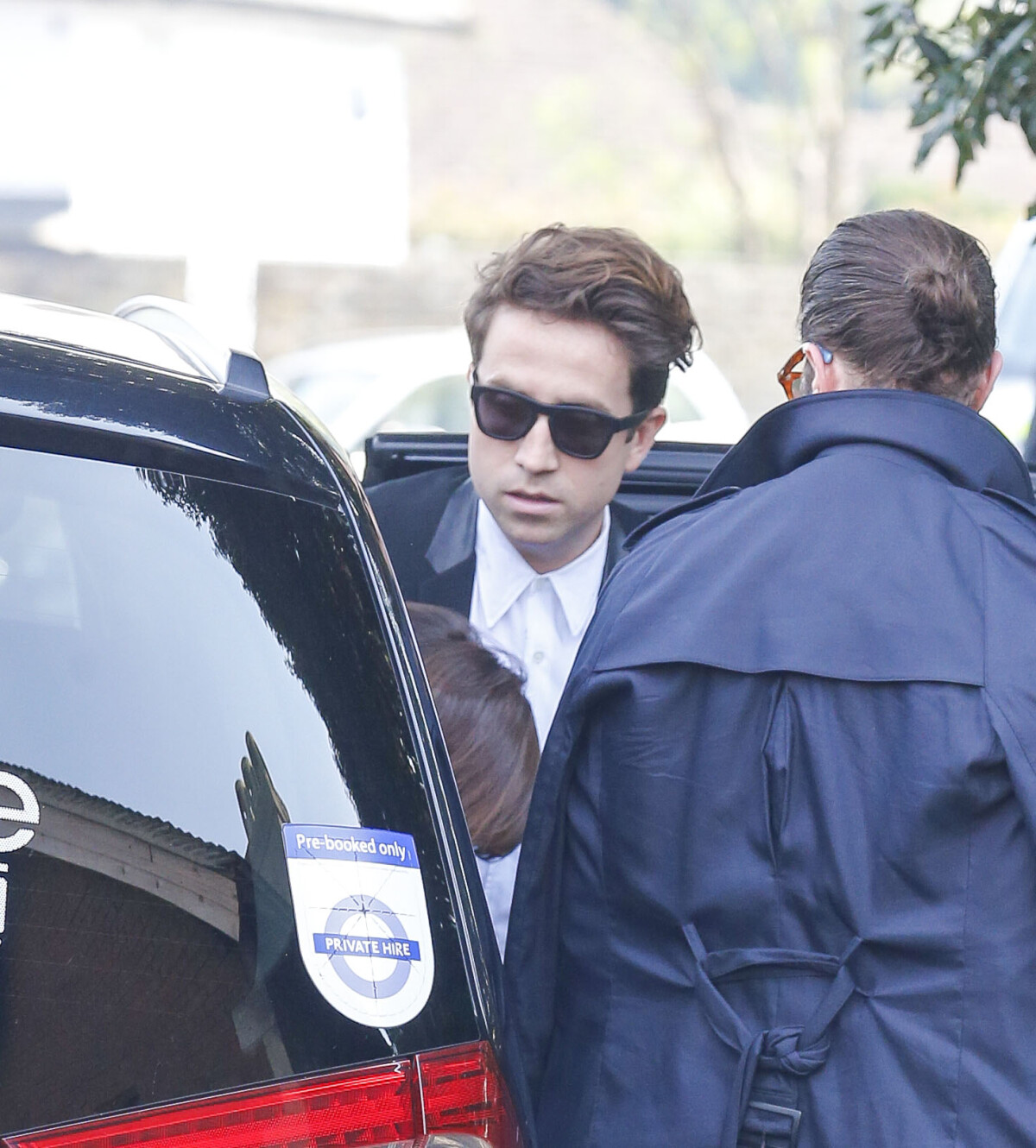 Photo Nick Grimshaw aux funérailles de Peaches Geldof à Davington