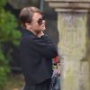 Jaime Winstone aux obsèques de Peaches Geldof, décédée à l'âge de 25 ans, en l'église de "St Mary Magdalene and St Lawrence" dans le village de Davington en Angleterre, le 21 avril 2014.