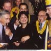Domnique Strauss-Kahn et Anne Sinclair à Paris le 12 octobre 1999.