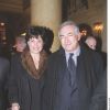 Domnique Strauss-Kahn et Anne Sinclair à Paris, le 23 janvier 2001. 