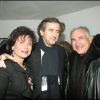 Bernard-Henri Lévy, Domnique Strauss-Kahn et Anne Sinclair à Paris le 29 janiver 2005. 