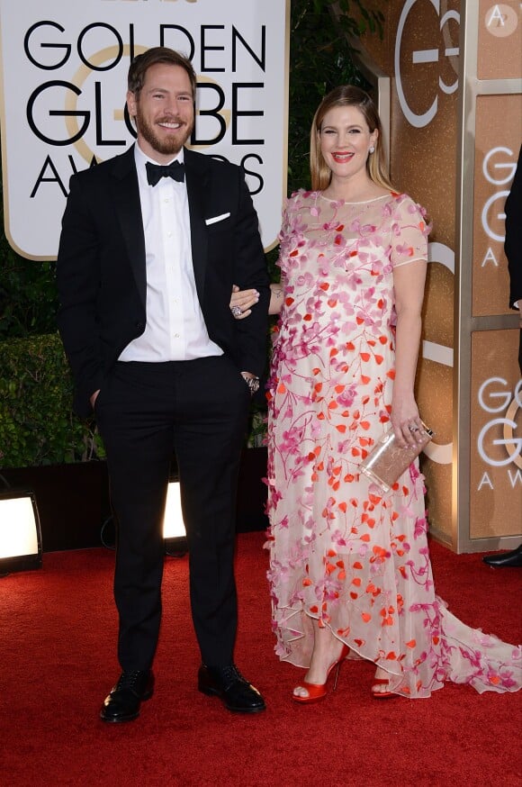 Will Kopelman et Drew Barrymore aux Golden Globe Awards le 12 janvier 2014.