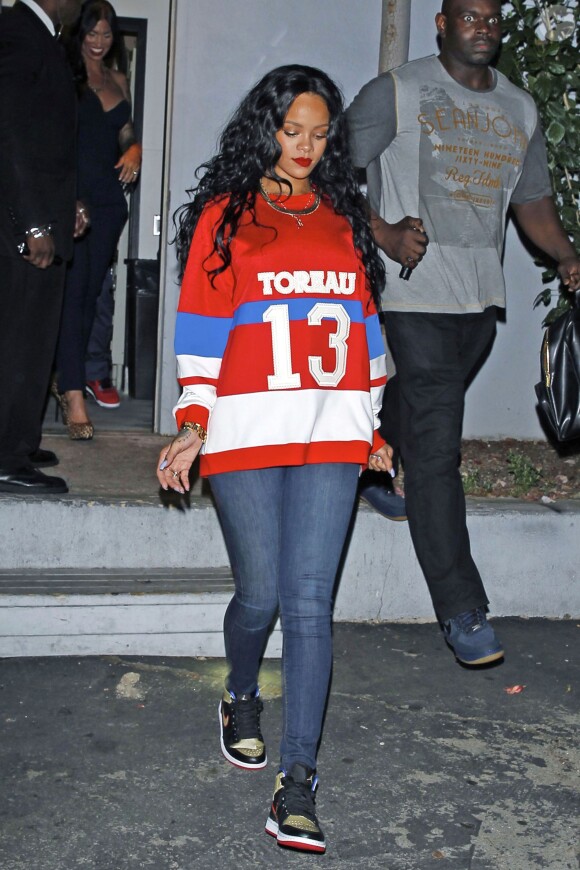 Rihanna à West Hollywood, Los Angeles, le 6 avril 2014.
