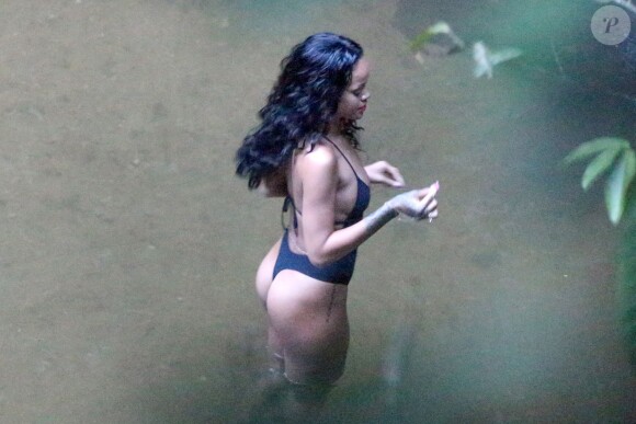 Rihanna à Rio de Janeiro, le 16 janvier 2014.